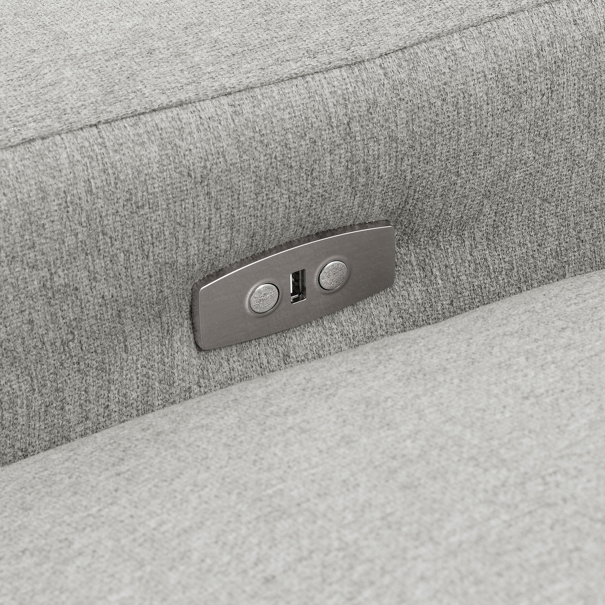 Collins Modular Power Loveseat in Grey