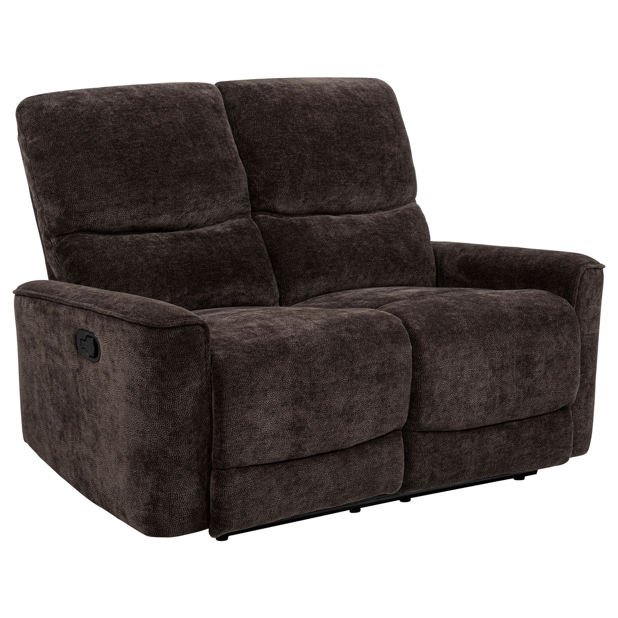 Navarro 2-Piece Upholstered Reclining Sofa Set, Dark Brown