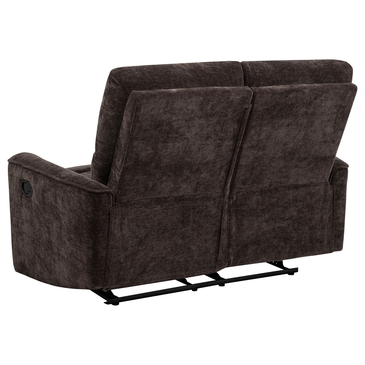 Navarro 2-Piece Upholstered Reclining Sofa Set, Dark Brown