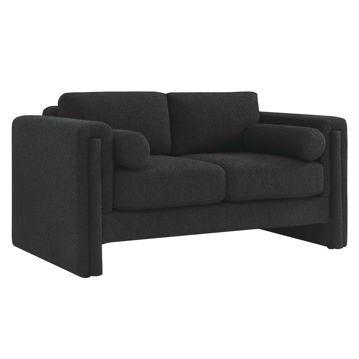 61 - Inch Visible Boucle Fabric Upholstered Loveseat - Loveseats available at Alpine Outlets in Denver