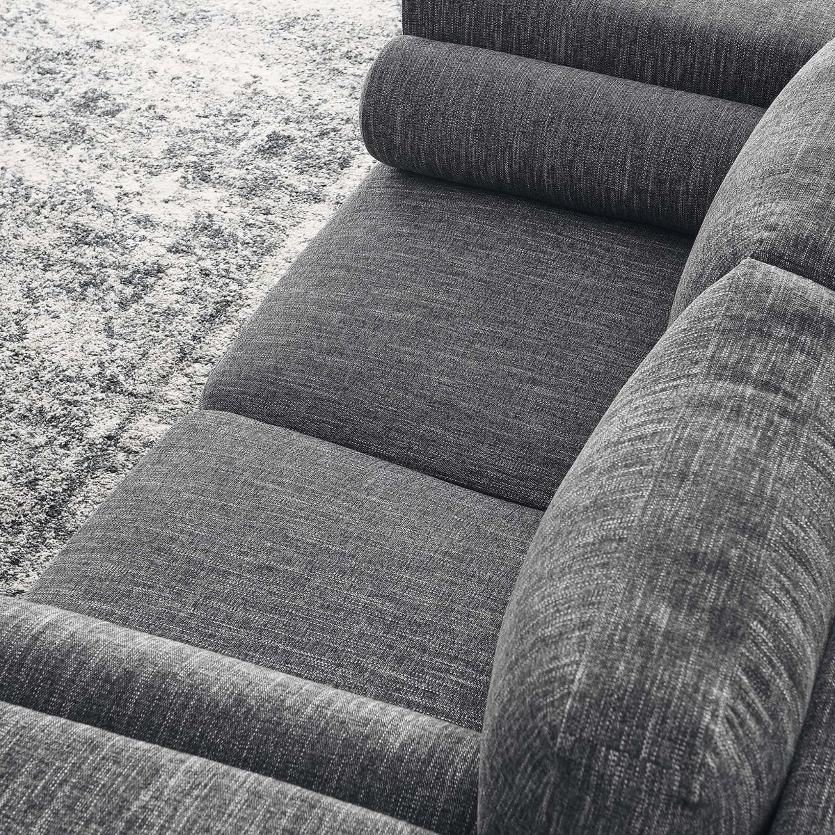 61 - Inch Visible Heathered Fabric Loveseat - Loveseats available at Alpine Outlets in Denver