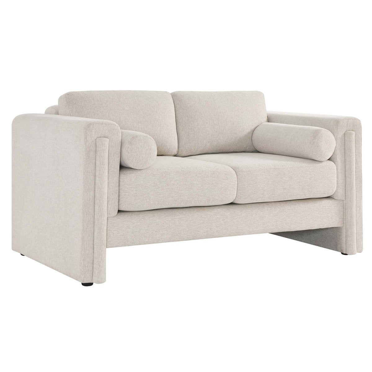 61 - Inch Visible Heathered Fabric Loveseat - Loveseats available at Alpine Outlets in Denver