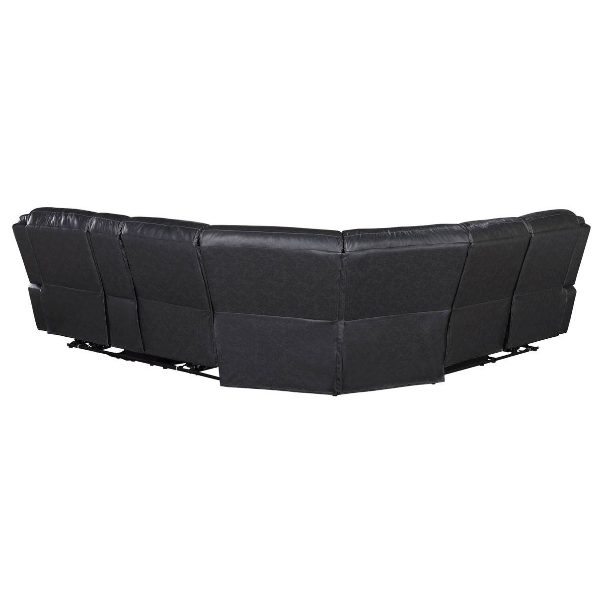 Sycamore Upholstered Power Reclining Sectional - Dark Grey