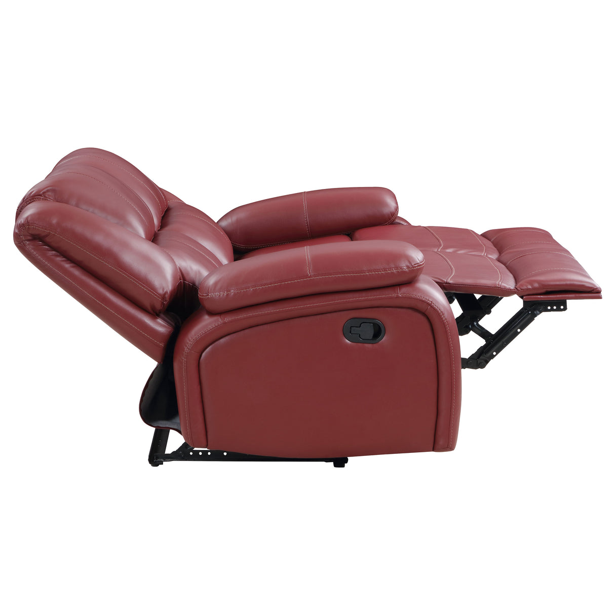 Camila 2-Piece Upholstered Reclining Sofa Set Red