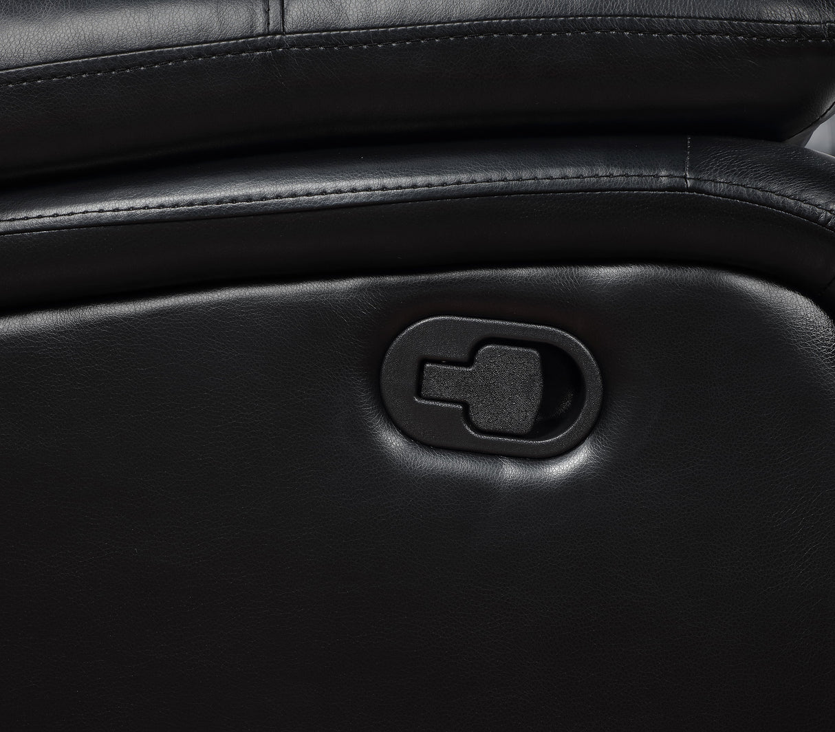 Camila Upholstered Motion Reclining Loveseat in Black