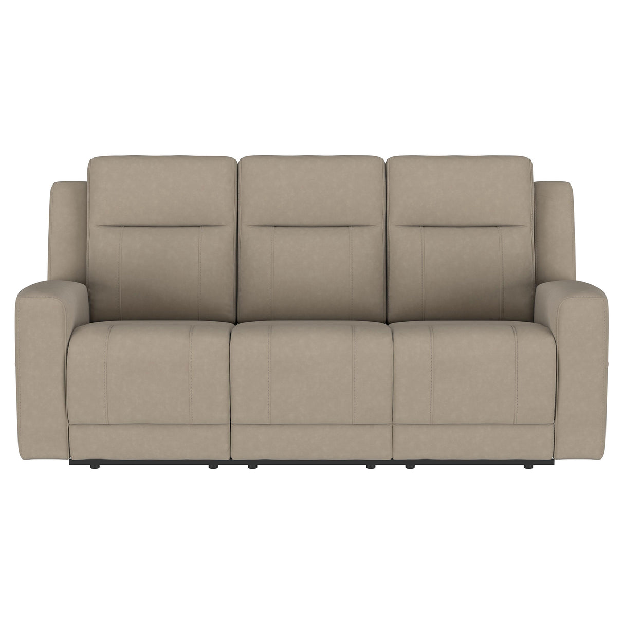 Brentwood 2-Piece Upholstered Reclining Sofa Set, Taupe