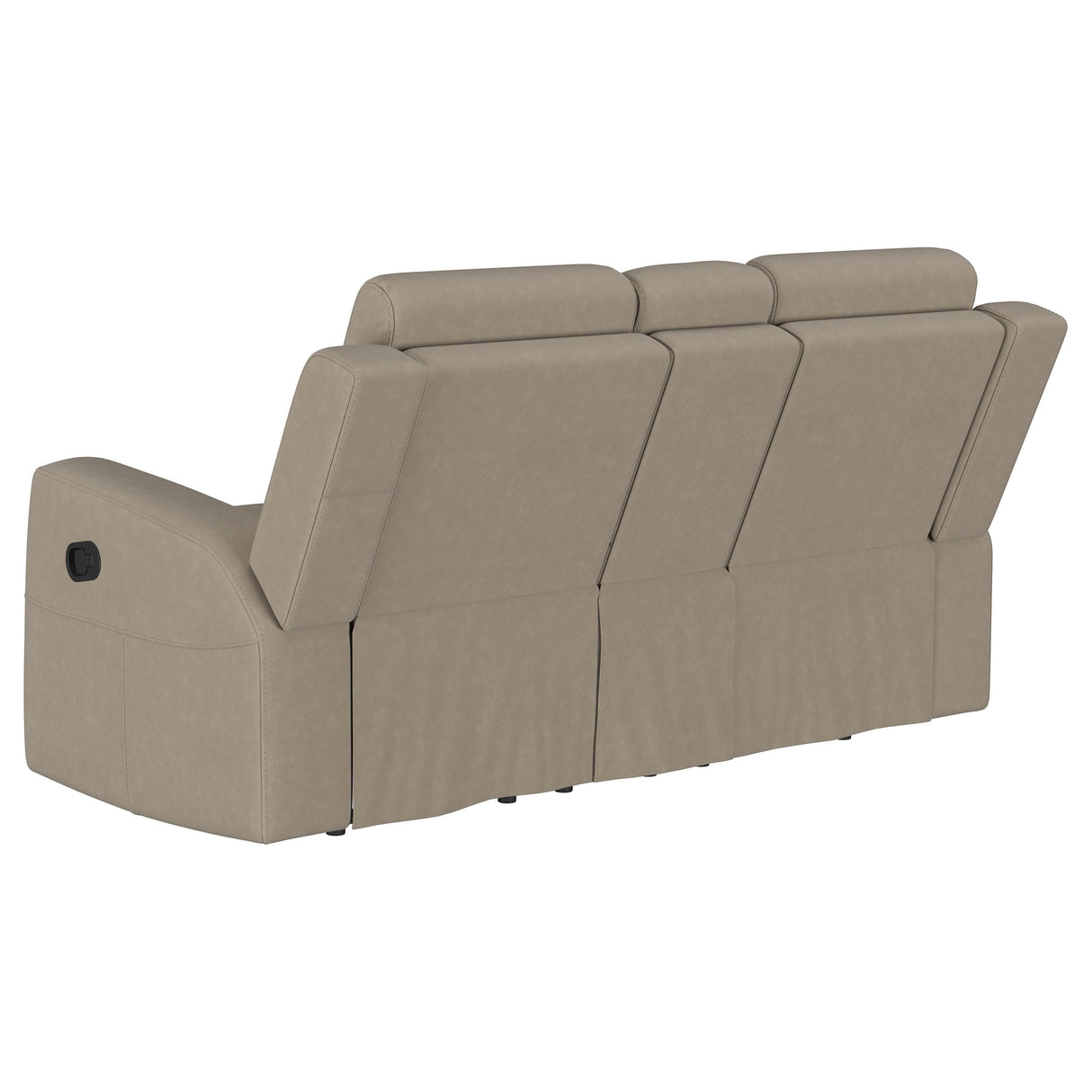 Brentwood 2-Piece Upholstered Reclining Sofa Set, Taupe