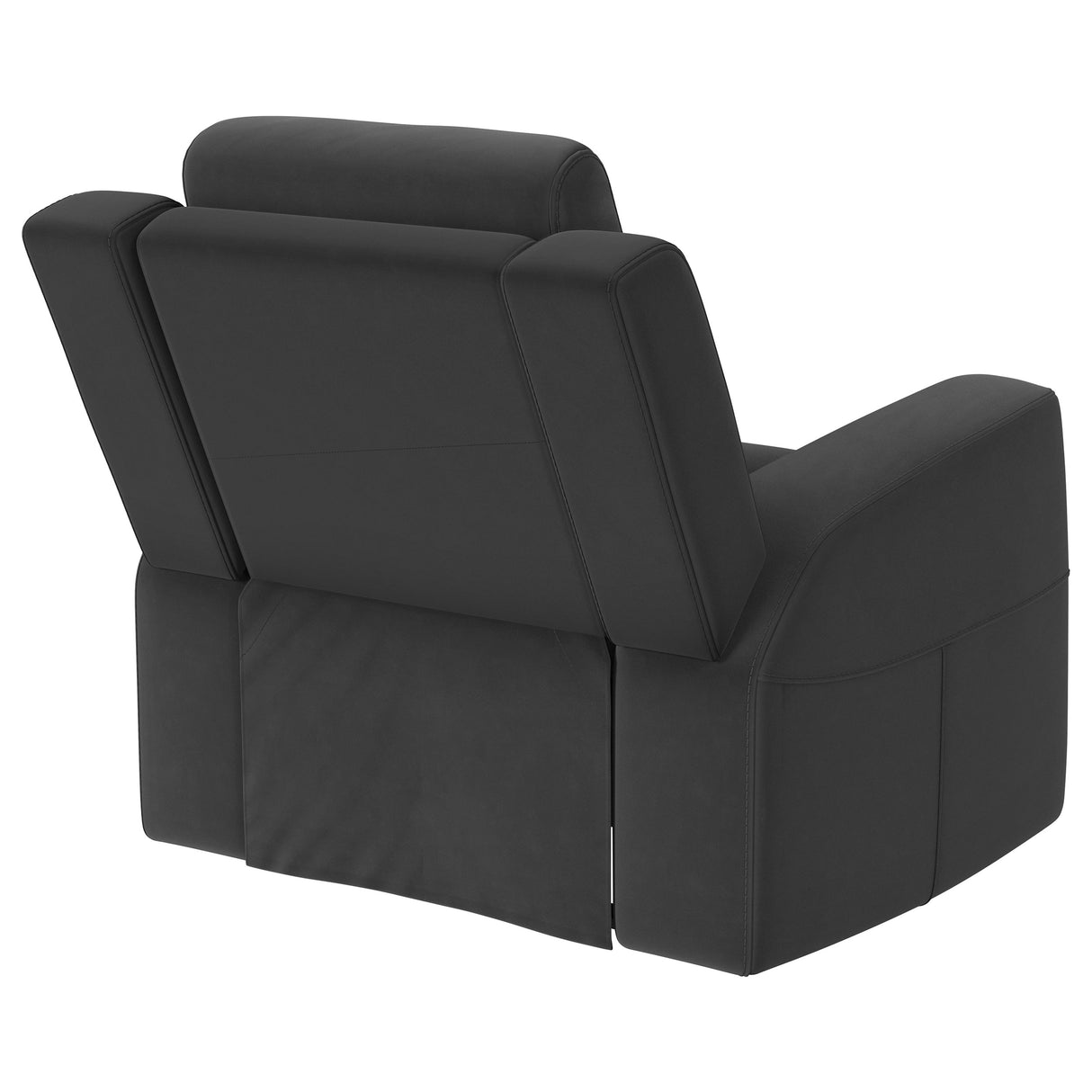 Brentwood Upholstered Rocker Recliner - Dark Charcoal