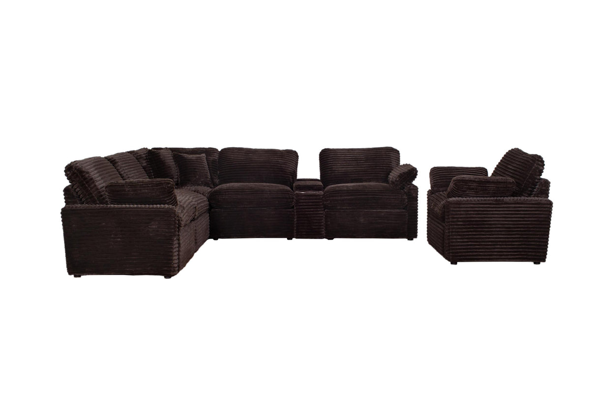 Collins Modular RAF Power Recliner in Chocolate Brown