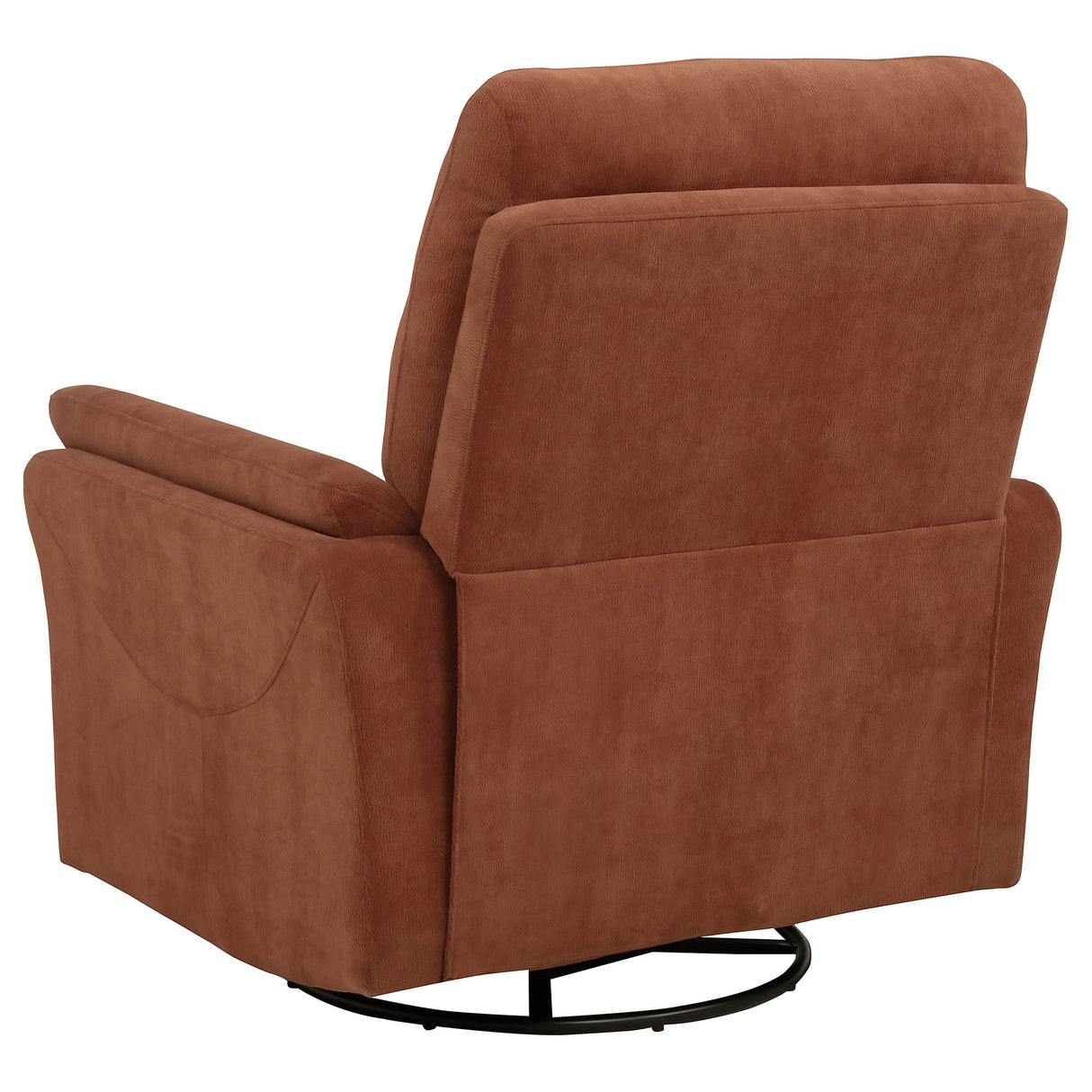 Adler Upholstered Power Swivel Glider Recliner in Rust