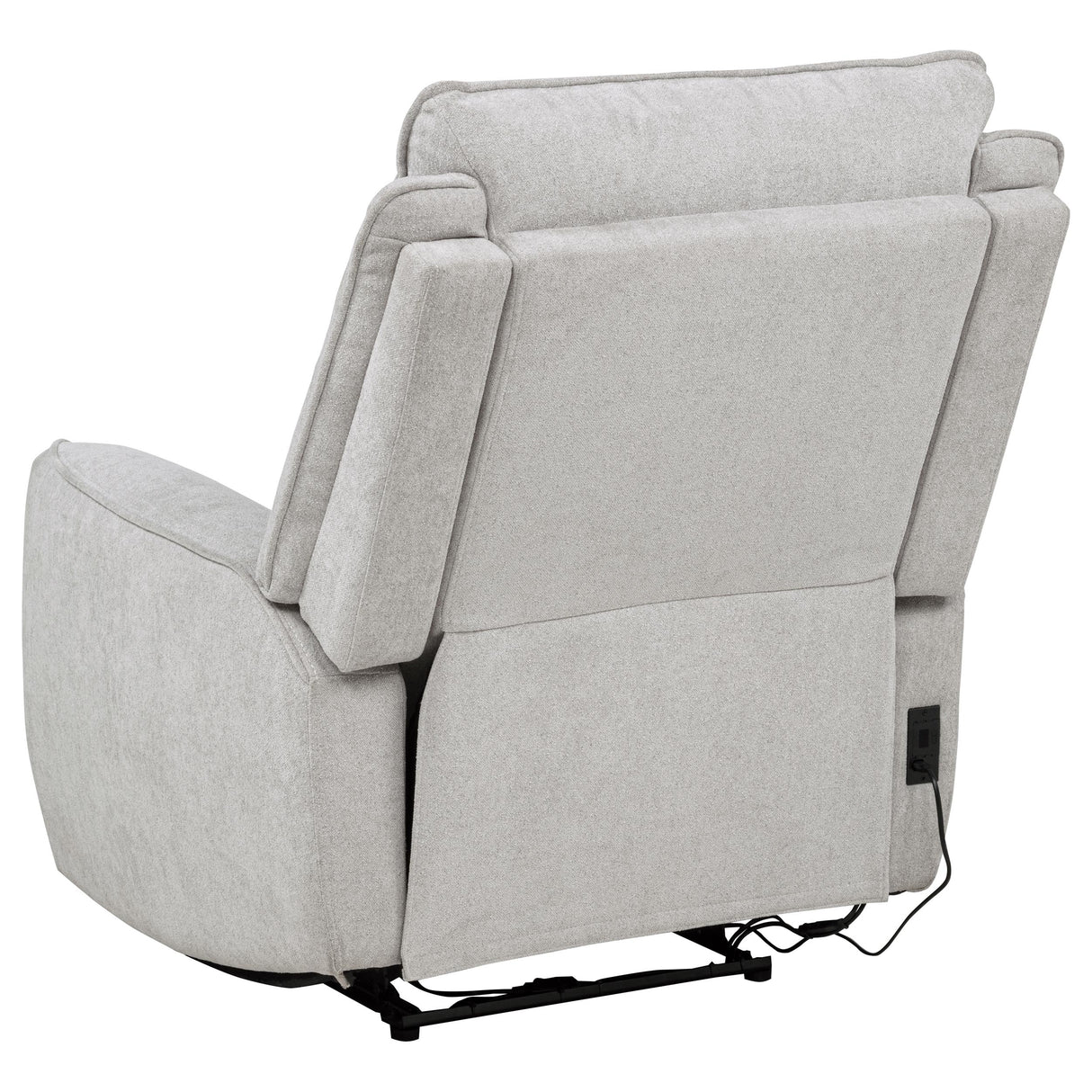 Sylmar Chenille Power Recliner in Dove Grey