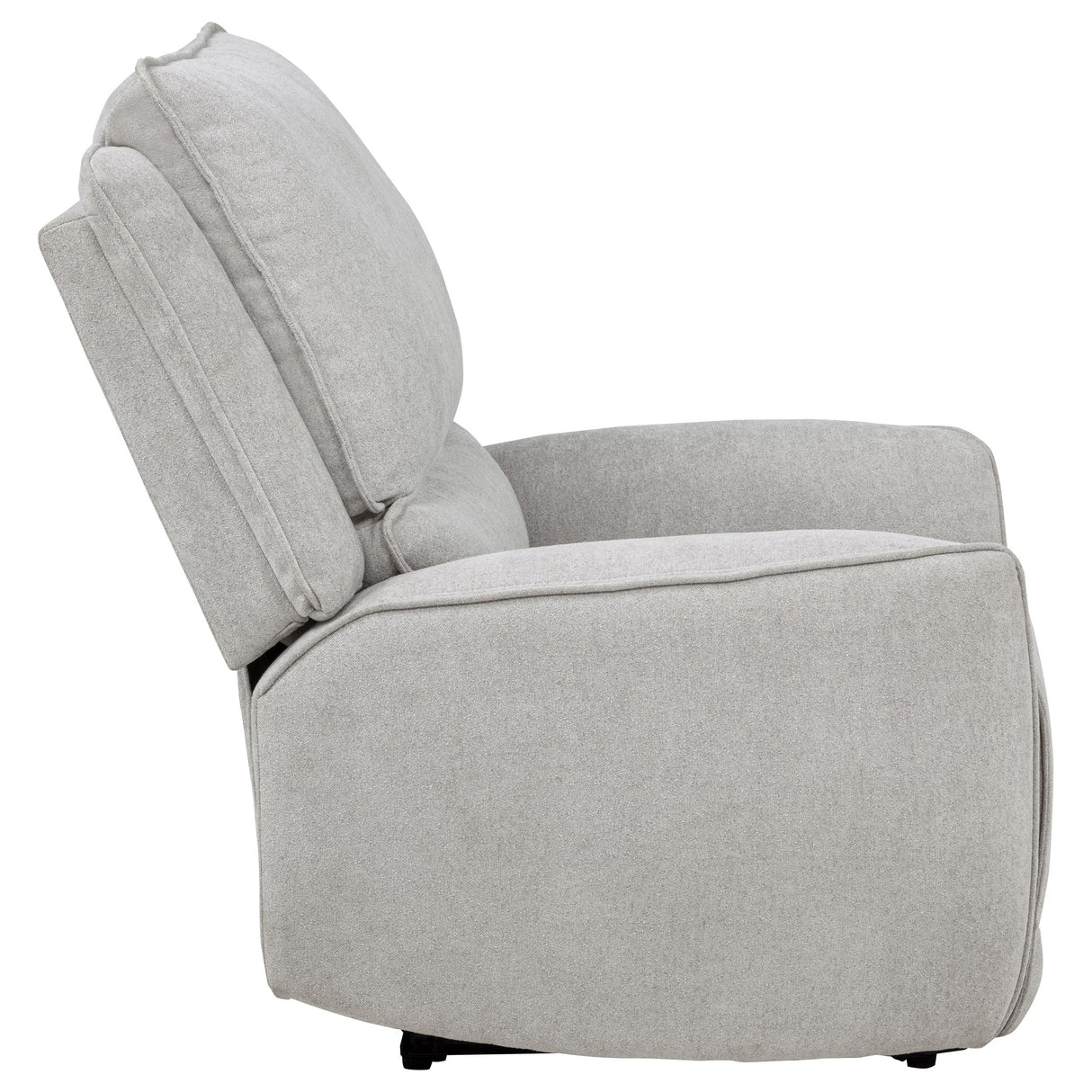 Sylmar Chenille Power Recliner in Dove Grey