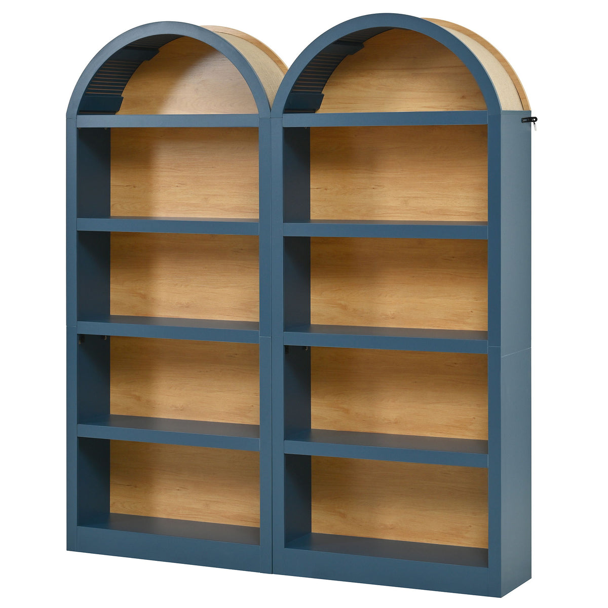 Freestanding Tall Bookshelves (Set of 2)
