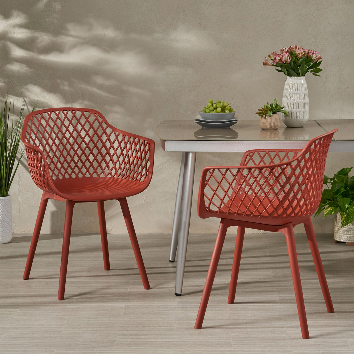 Poppy - Chair (Set of 2) - Red