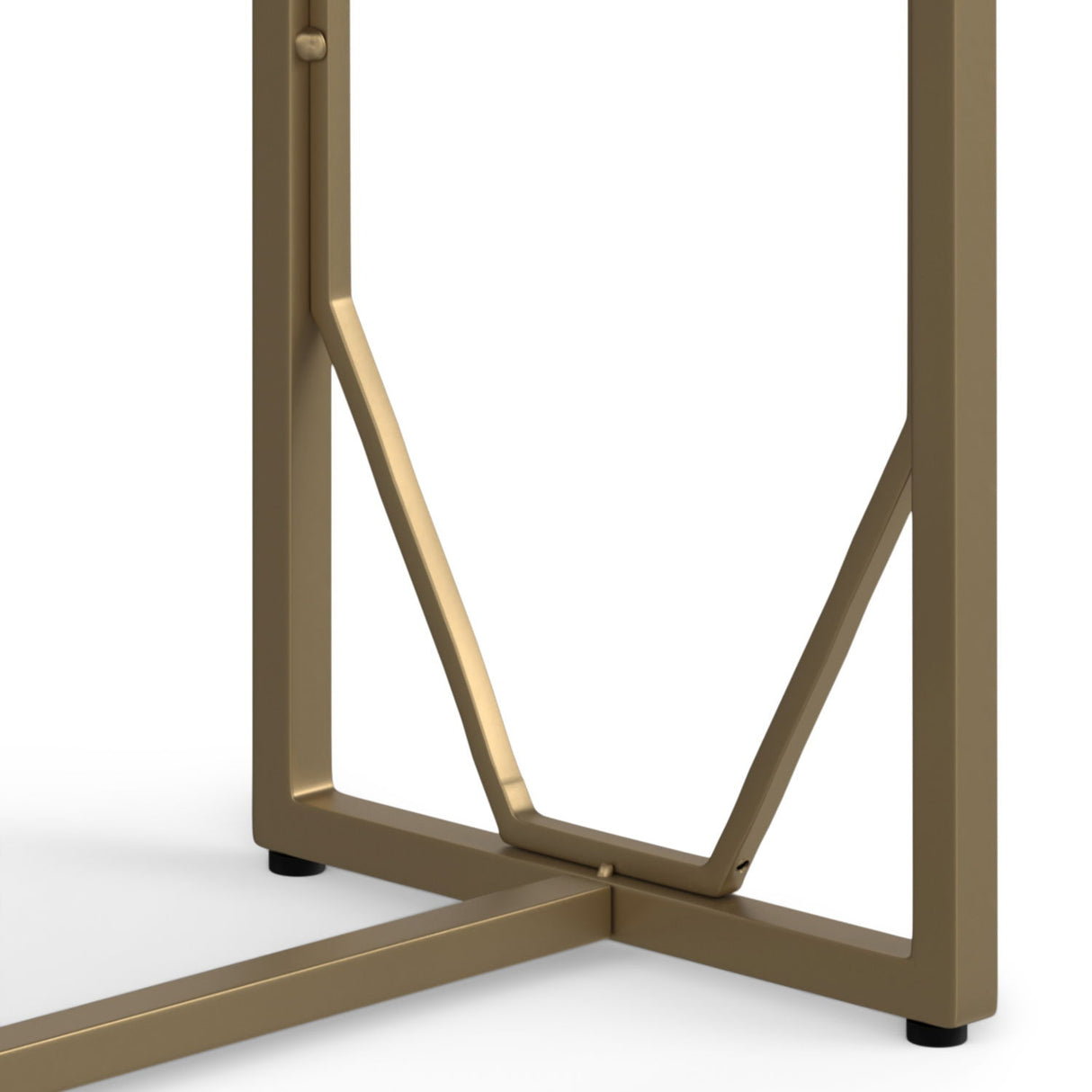Selma - Metal And Wood Accent Table - Cognac