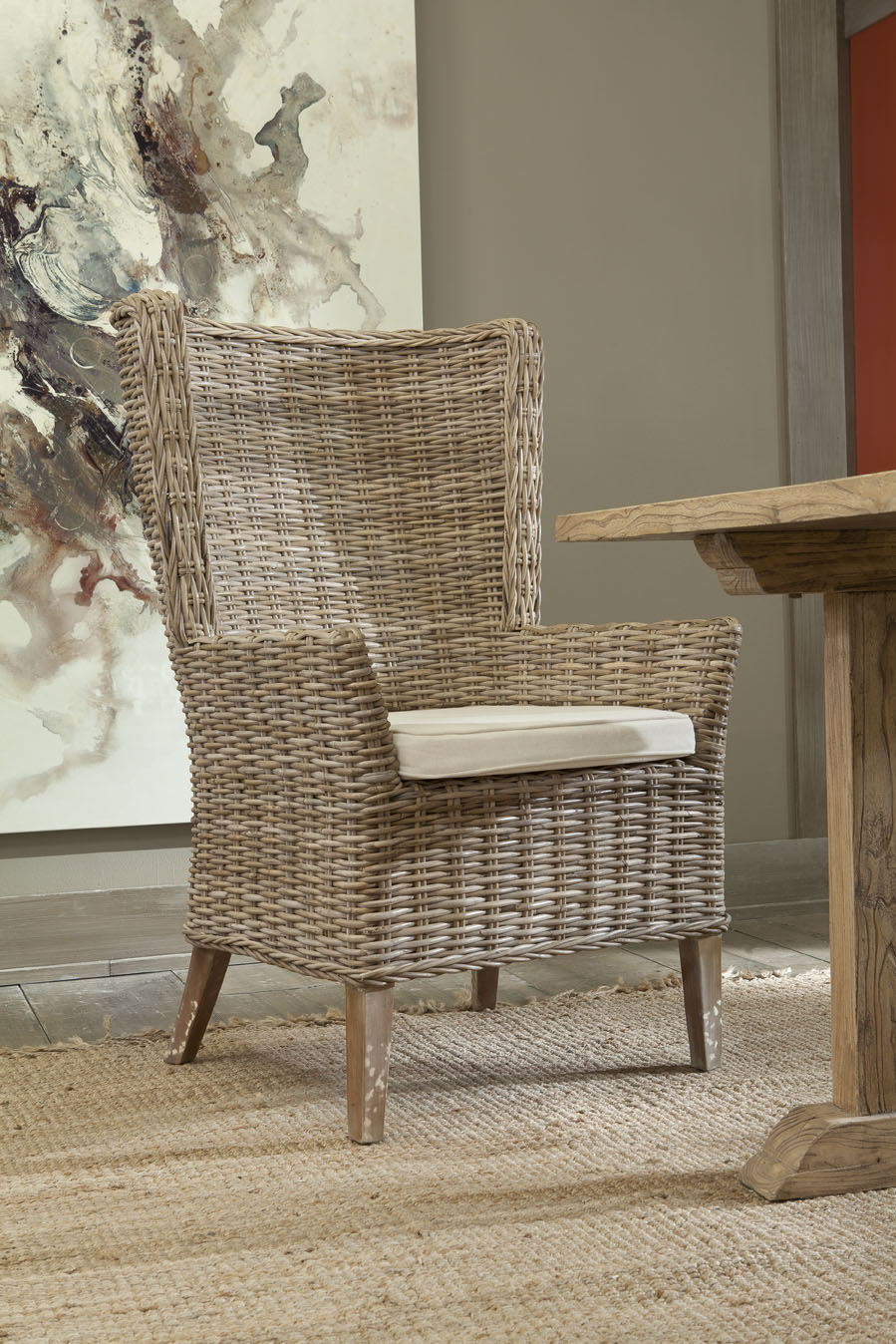 Key Largo - Host Chair (Set of 2) - Light Brown