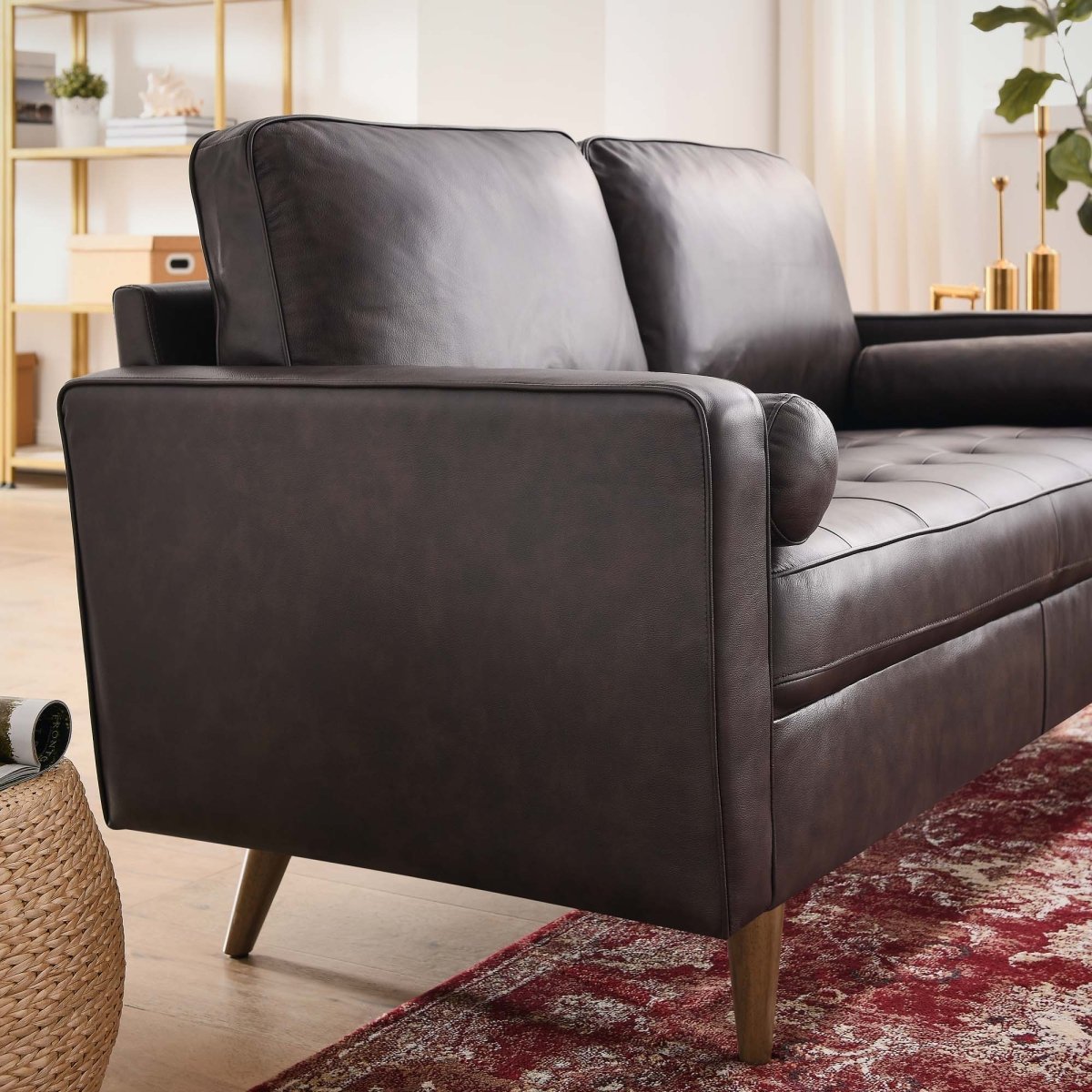 62 - Inch Valour Top - Grain Leather Loveseat - Loveseats available at Alpine Outlets in Denver