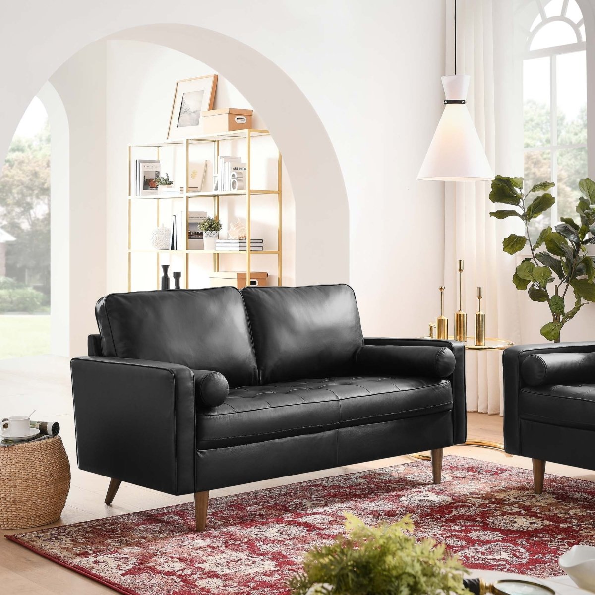 62 - Inch Valour Top - Grain Leather Loveseat - Loveseats available at Alpine Outlets in Denver