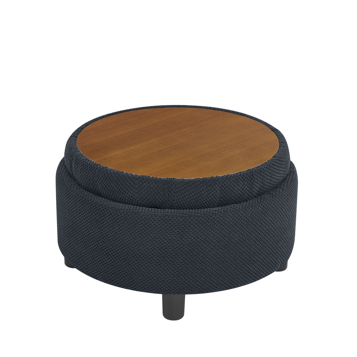 Storage Round Footstool Table Ottoman