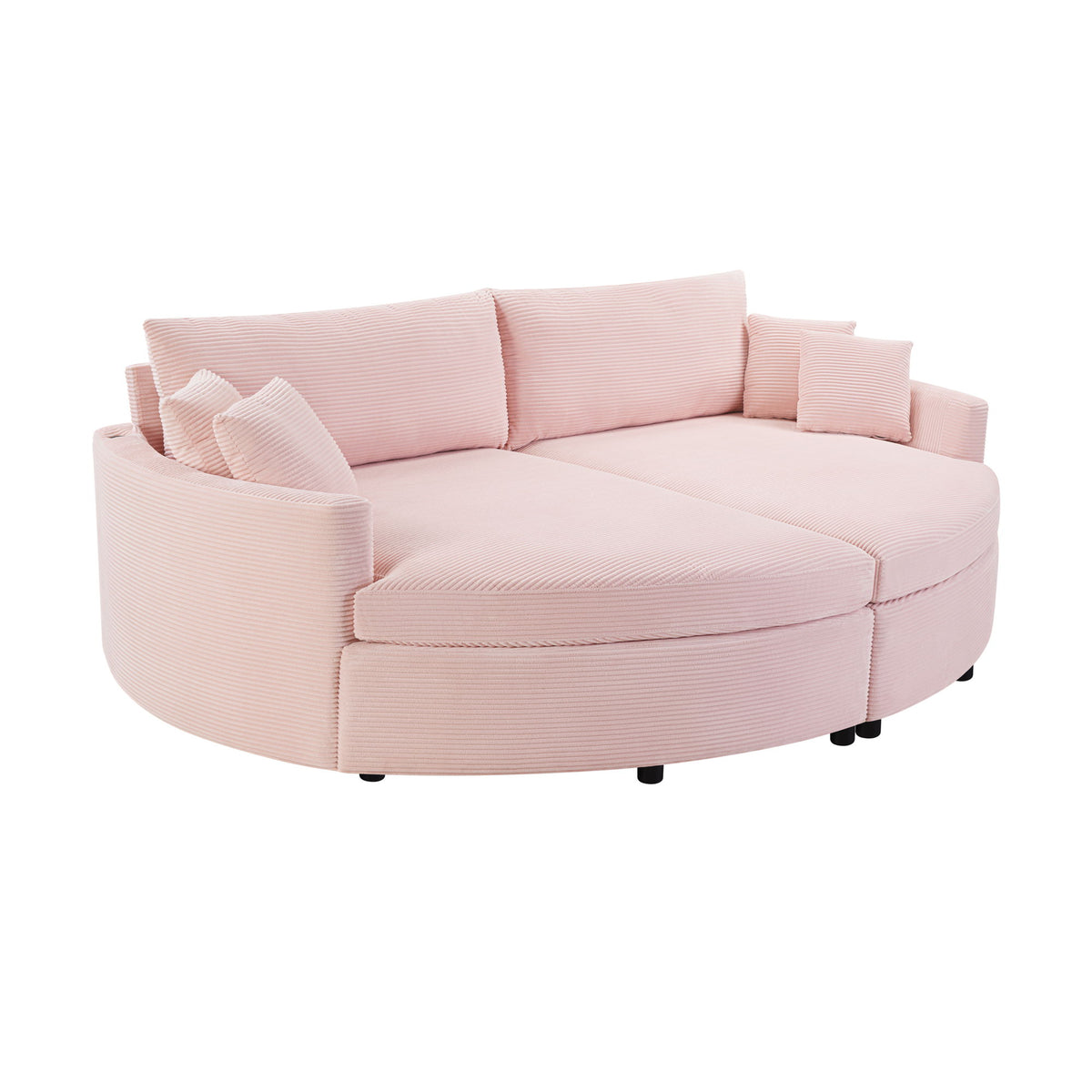 Oversized Double Chaise Lounge Sofa With USB Ports
