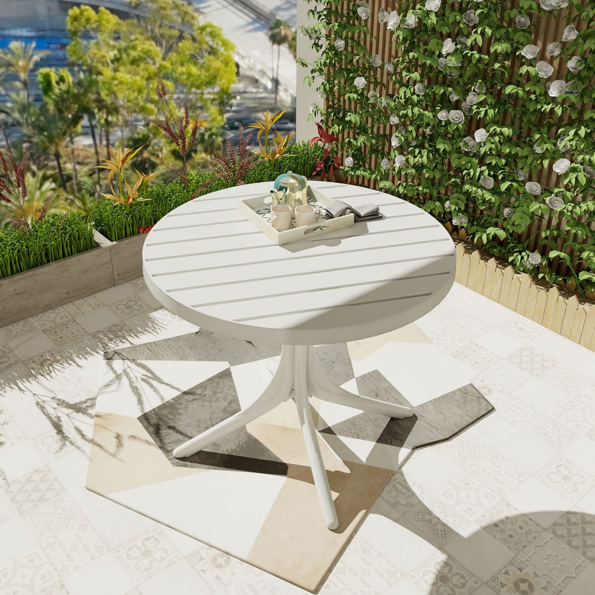 Round Table - White