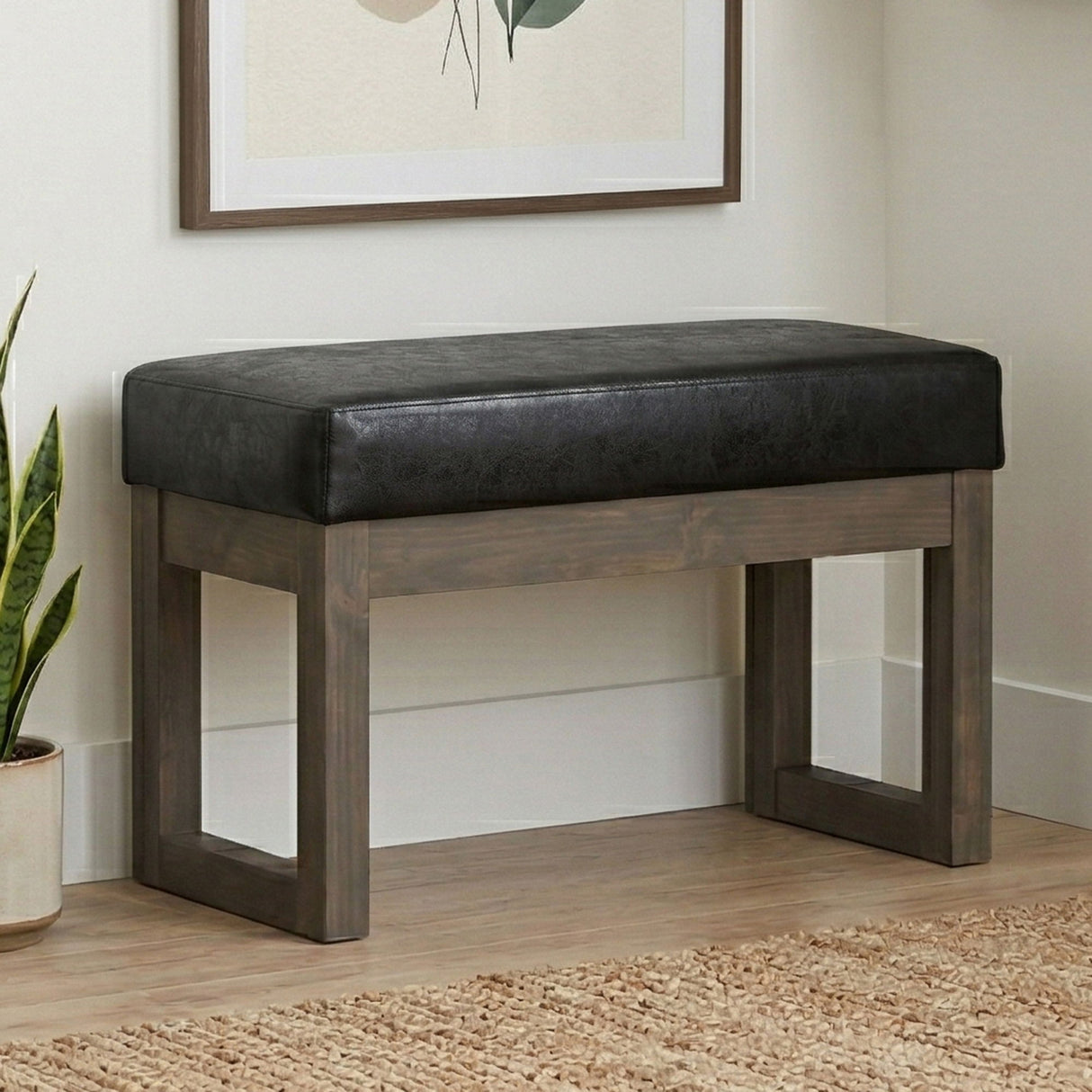 Milltown - Upholstered Ottoman Bench