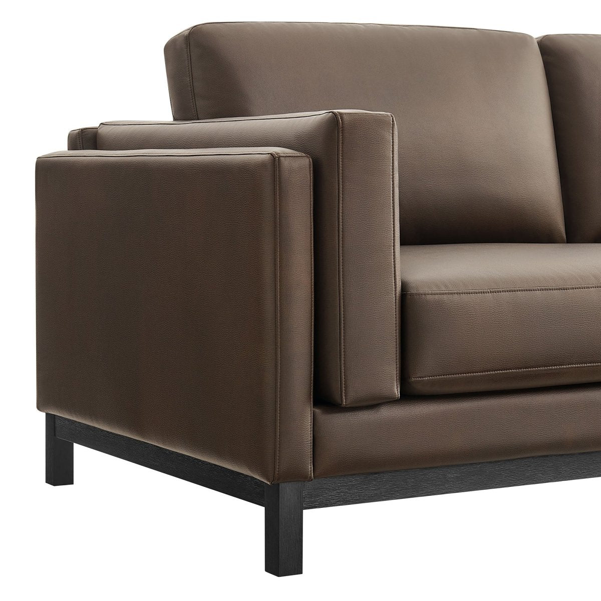 63 Inch American - Traditional Upholstered Vegan Leather Loveseat - Loveseats available at Alpine Outlets in Denver