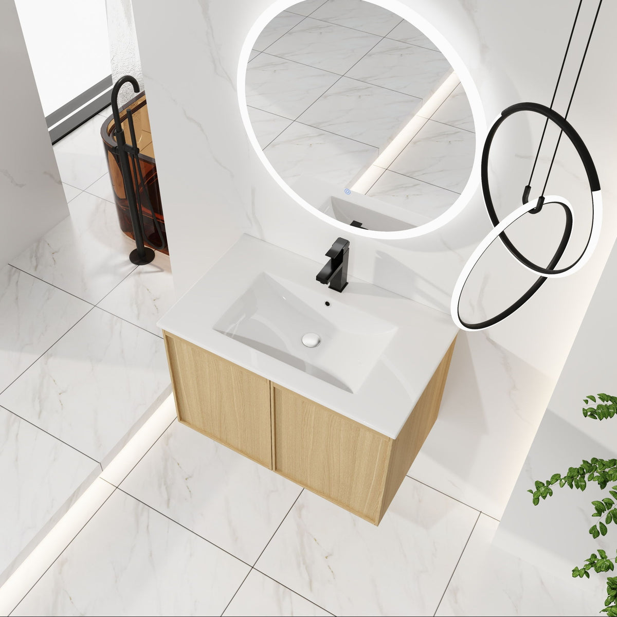 Floating Bathroom Vanity With Sink Combo