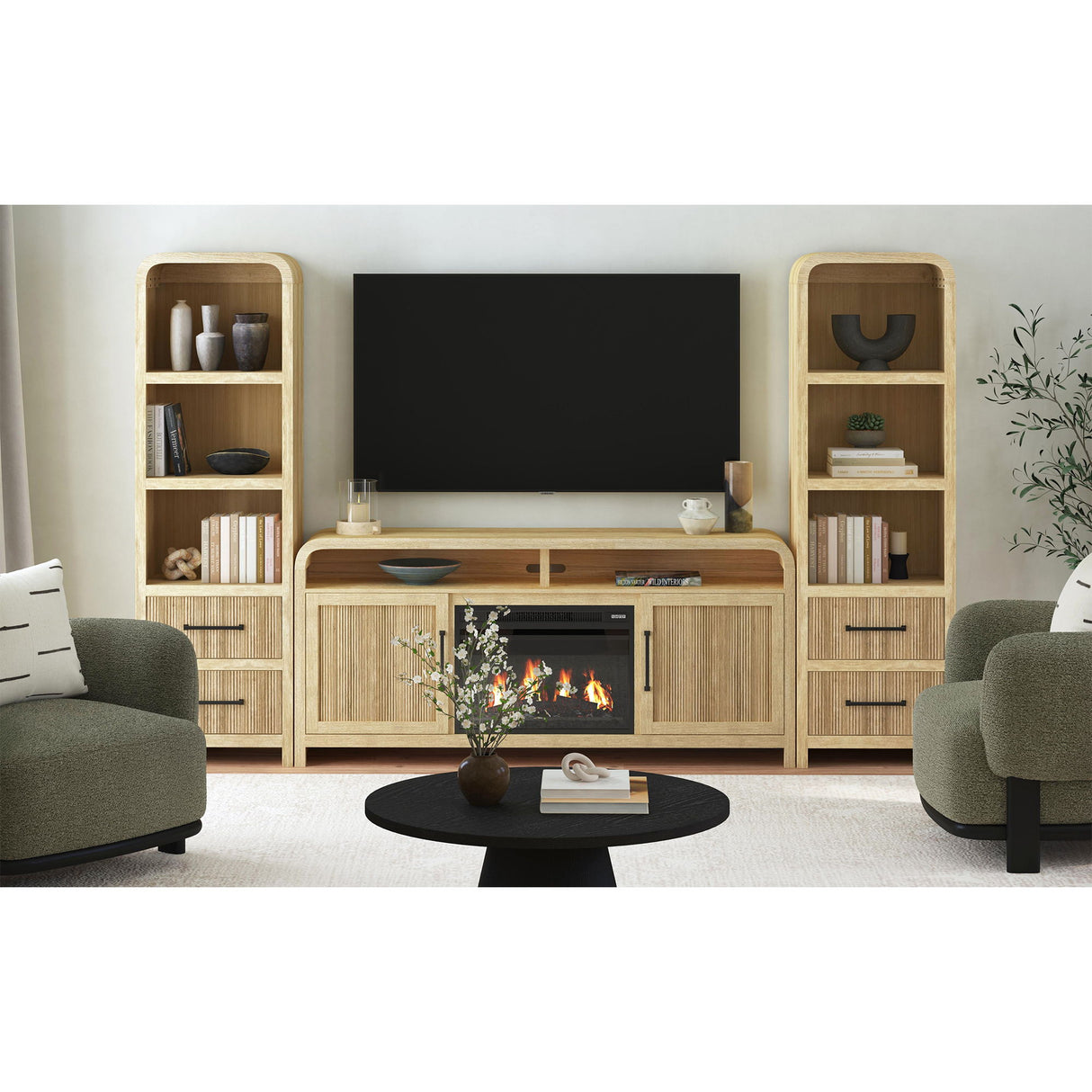 Ridgemont - 4 Piece Entertainment Unit With 70" TV Console