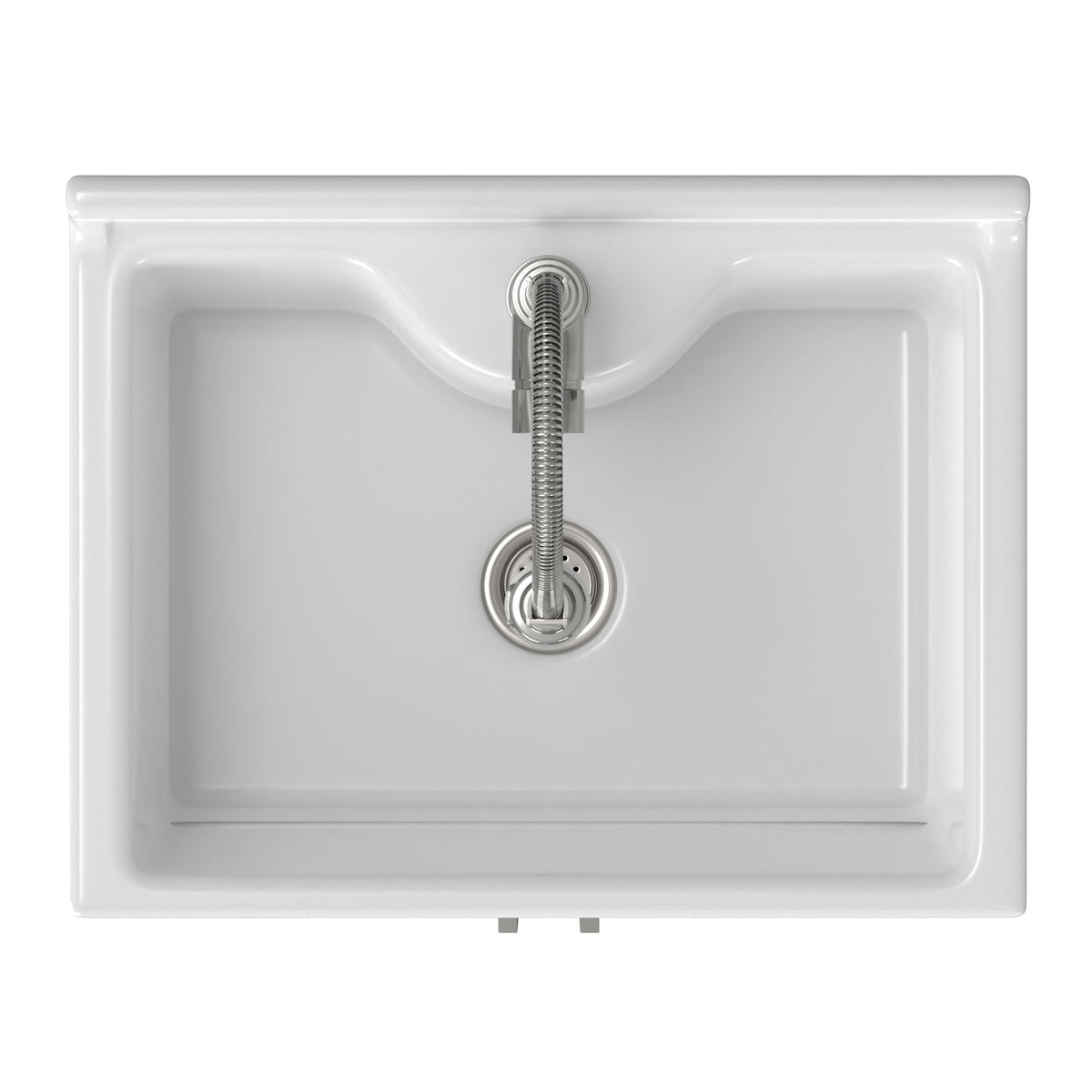 Hennessy - Deluxe Laundry Utility Sink And Cabinet - White