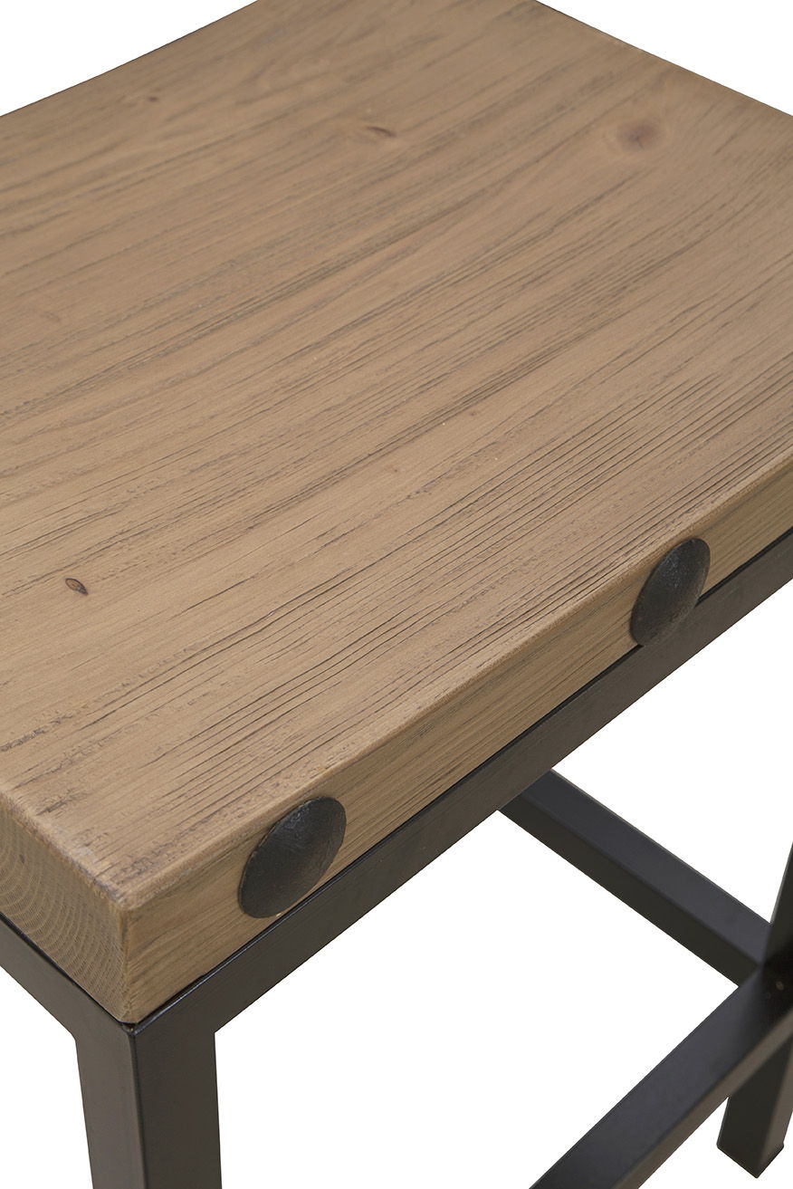 Old World - Counter Stool - Light Brown / Black