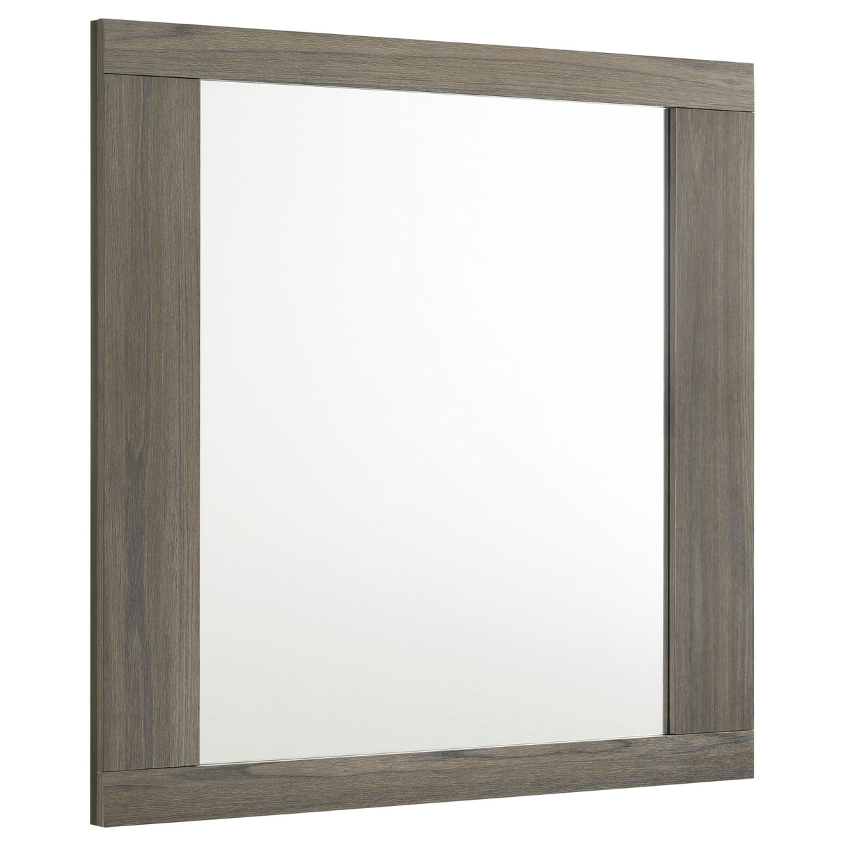 4 Piece Queen Bedroom Set With Built In Storage And Mirror - Oak