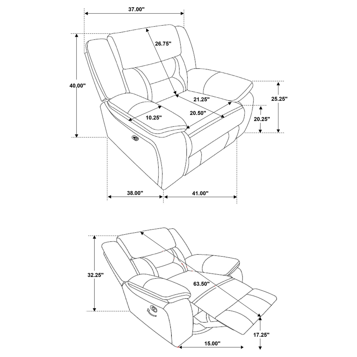 Greer Upholstered Swivel Glider Recliner Chair - Taupe