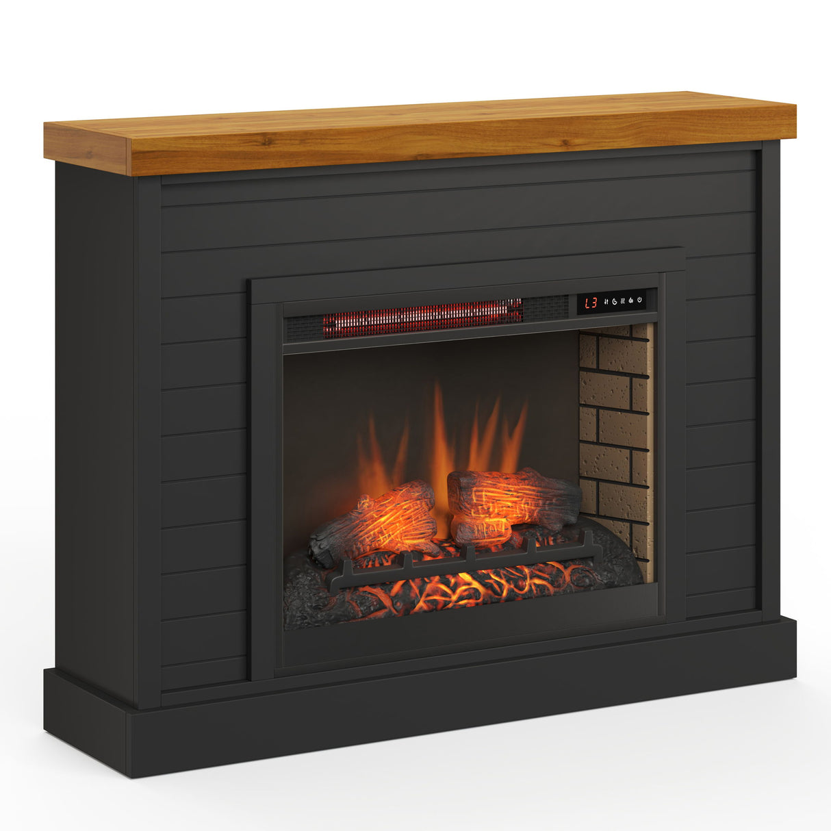 48" Fireplace With Mantel