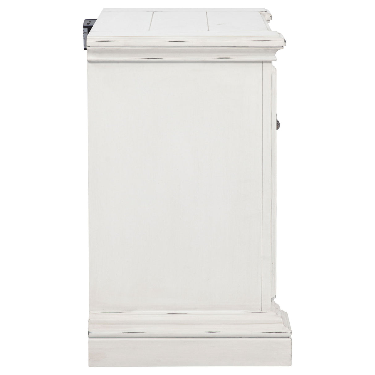 2 Drawer Nightstand With Dual USB Charging Ports - Vintage