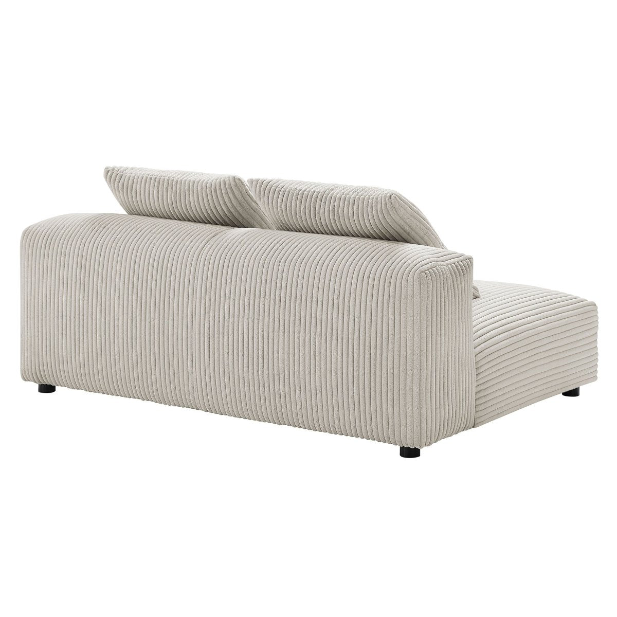 66 Inch Modular Corduroy Upholstered Armless Loveseat - Loveseats available at Alpine Outlets in Denver