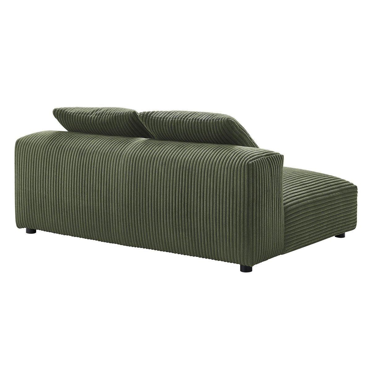 66 Inch Modular Corduroy Upholstered Armless Loveseat - Loveseats available at Alpine Outlets in Denver