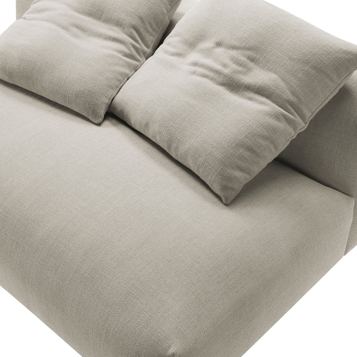 66 Inch Modular Upholstered Fabric Armless Loveseat - Loveseats available at Alpine Outlets in Denver