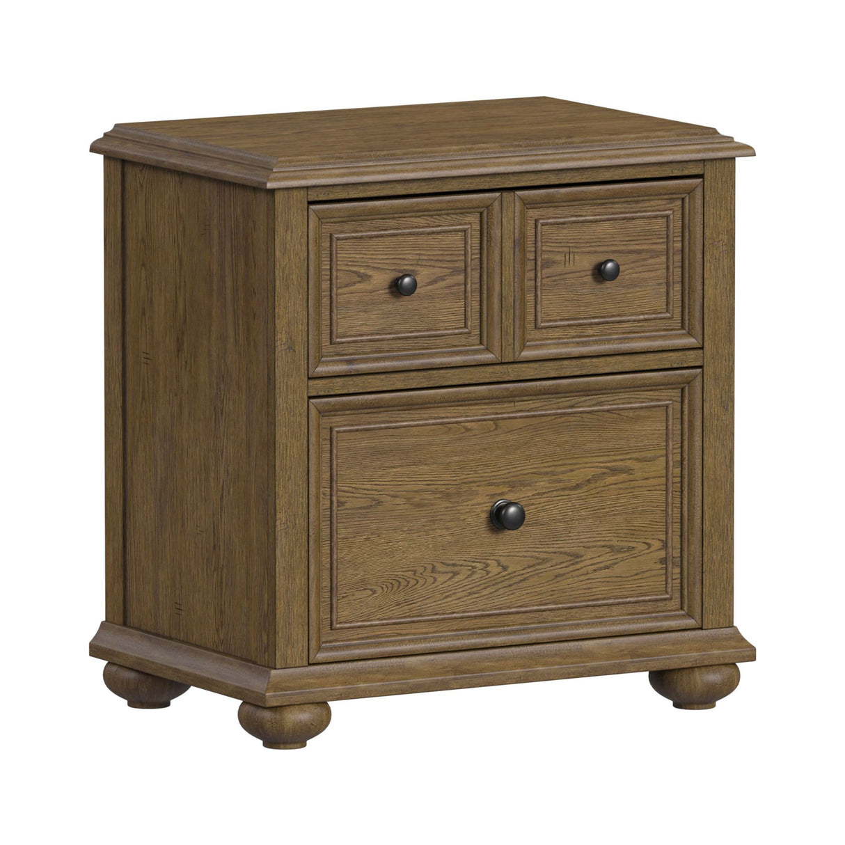 Heritage & Home - Nightstand With USBC - Oak Brown