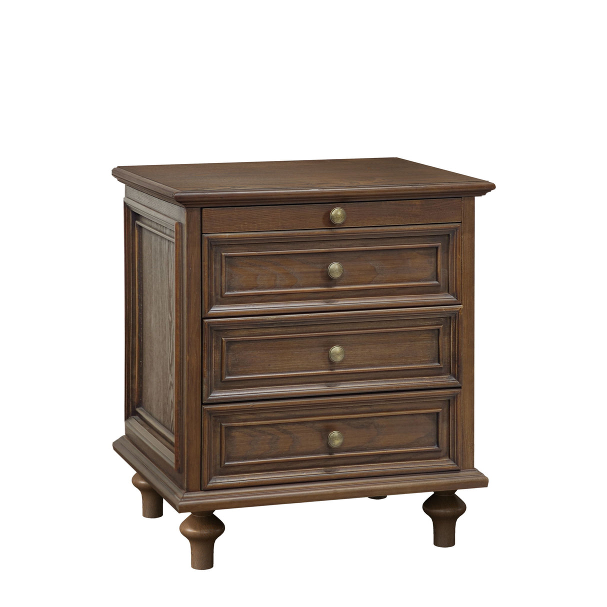 Farmhouse Nightstand With 4 Drawers