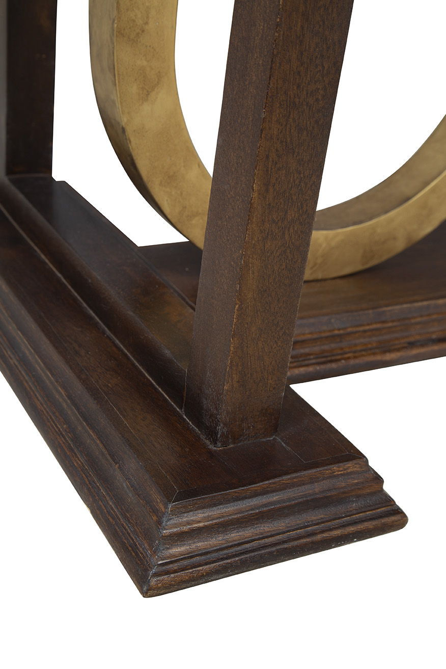 Everly - Console - Dark Brown / Gold