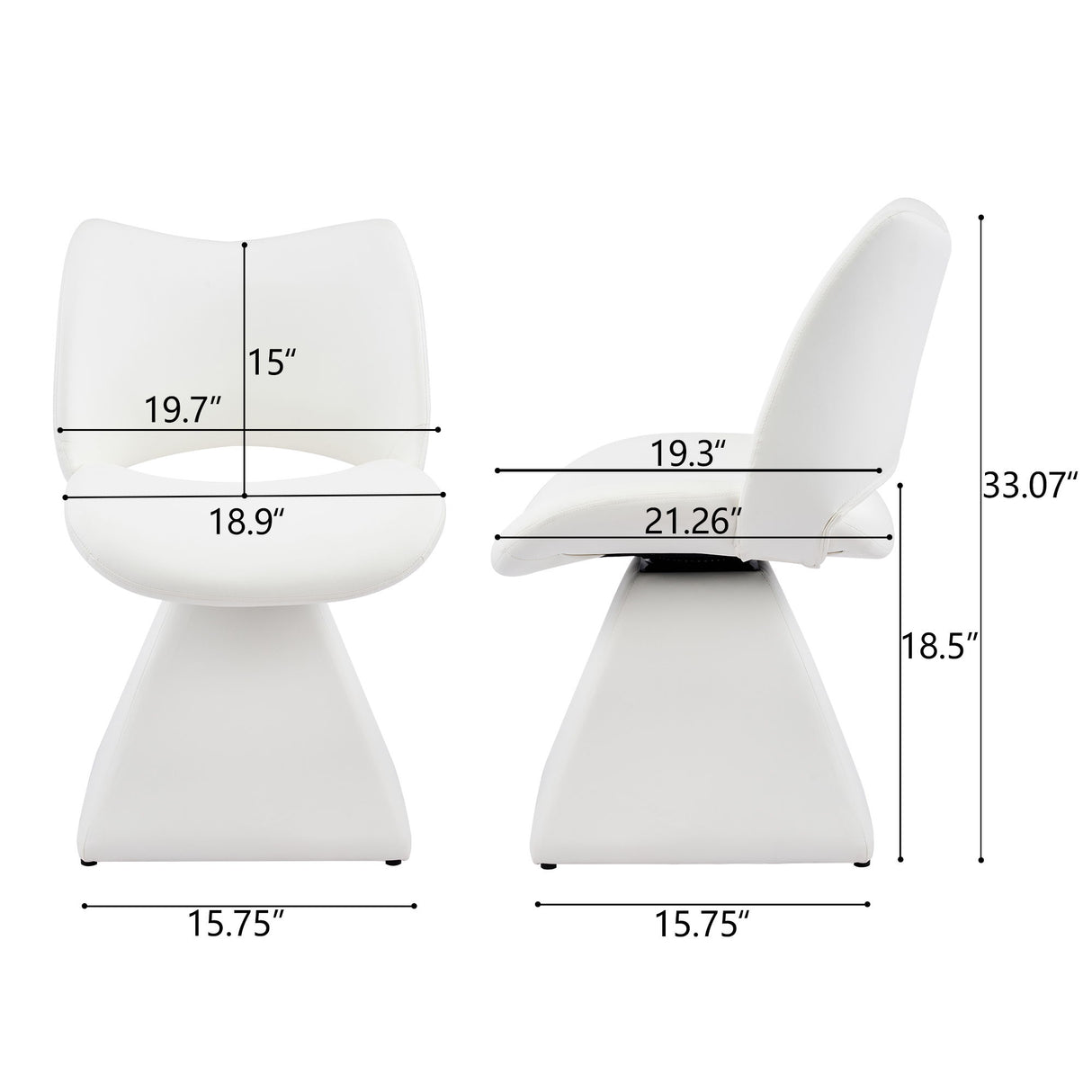 Modern Swivel Dining Chair With High Back