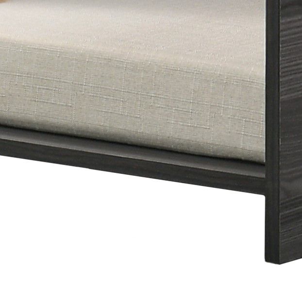 Esme - Wide Comfy Pet Bed With Cushion And Side Storage Compartment - Dark Gray