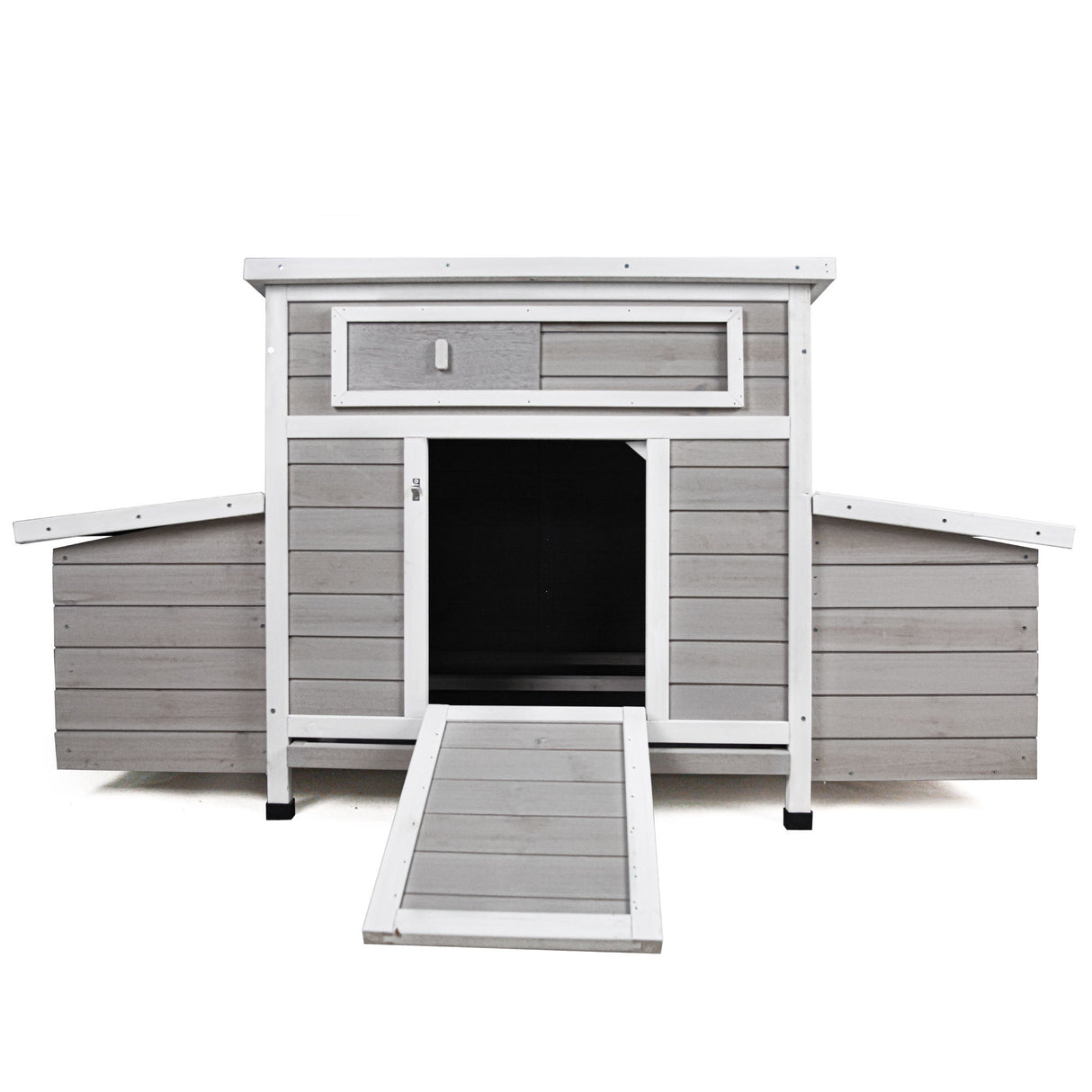 Large Chicken Coop Outdoor Hen House & Dual Nesting Boxes