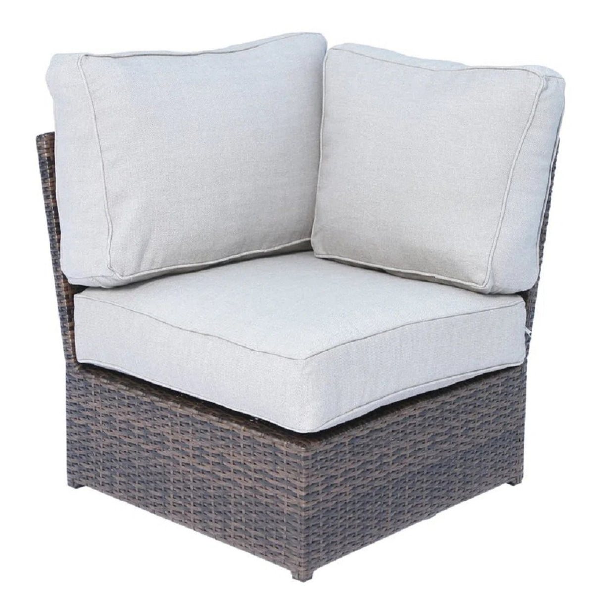 Comfortable Modern Patio Rattan Sectional Set With Cushions