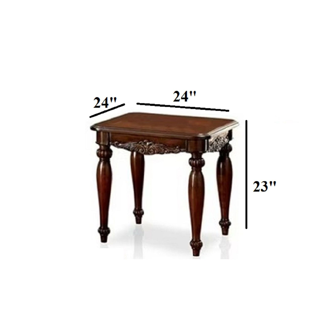 3 Piece Coffee Table With Open Shelf - Cherry