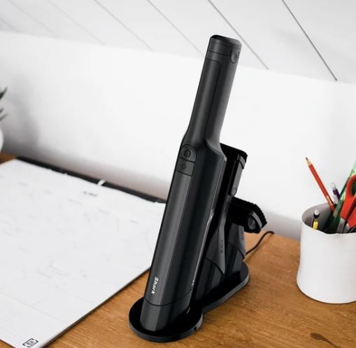 Shark WV410CO stored in its charging dock
