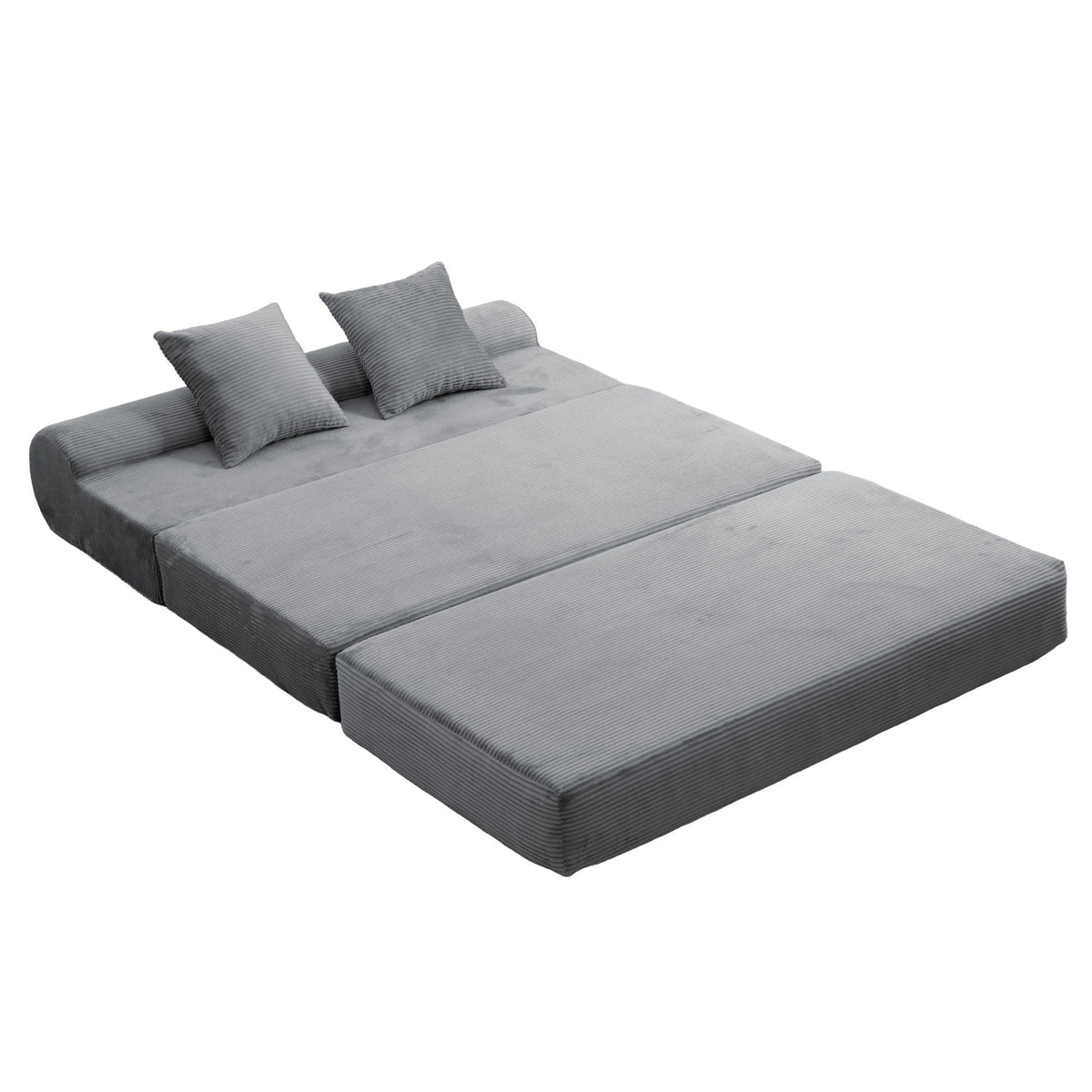 Convertible Sofa Bed, 2 Seater Fold Out Floor Couch