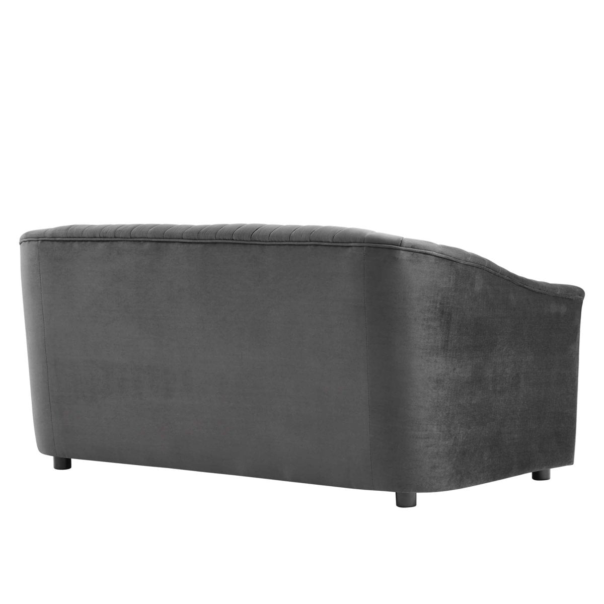 68 - Inch Announce Performance Velvet Channel Tufted Loveseat - Loveseats available at Alpine Outlets in Denver