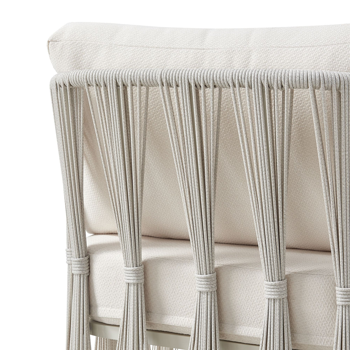 Breeze - Cream Metal Outdoor Club Chair With Cushions - Pearl
